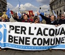 Acqua bene comune